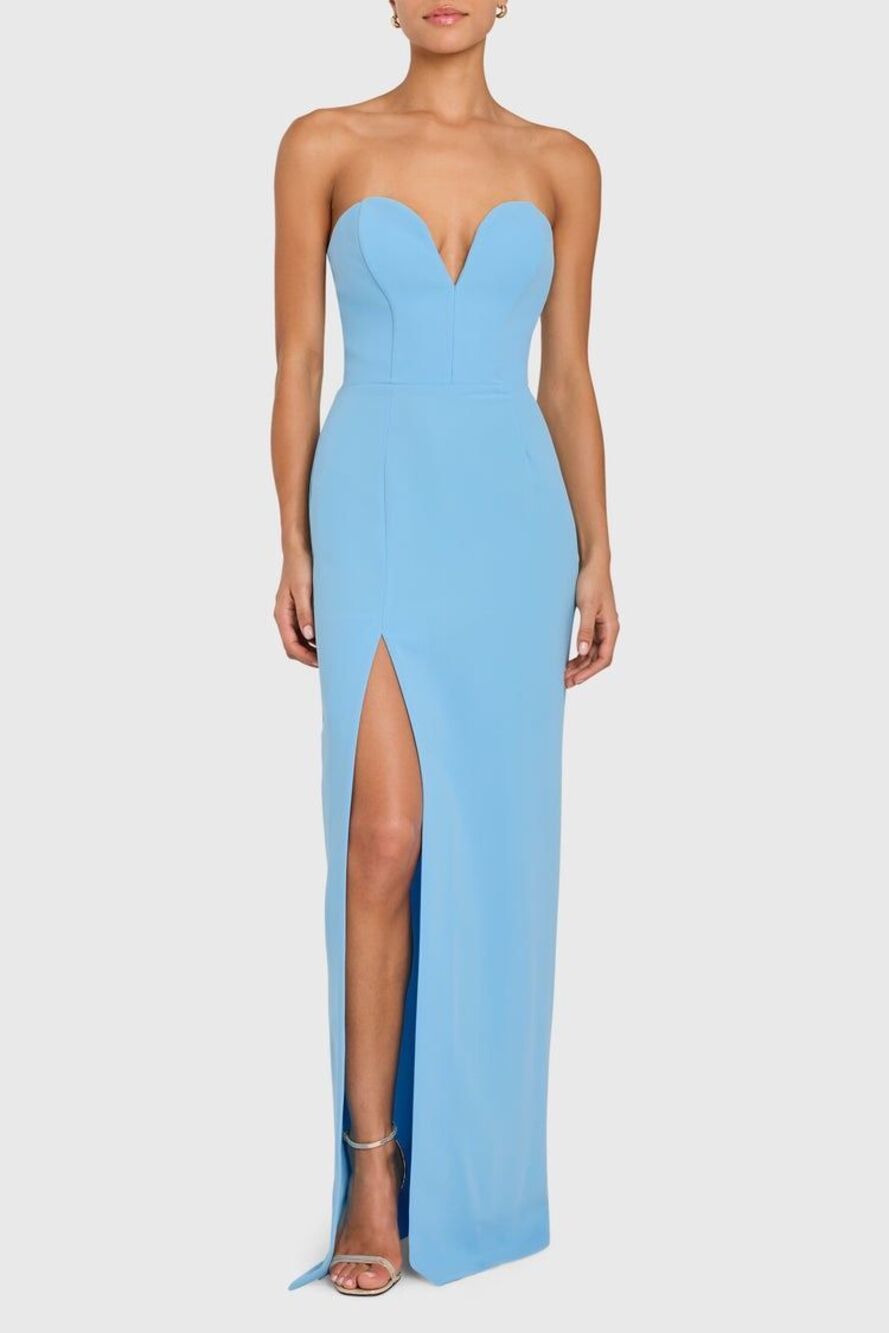 AMANDA UPRICHARD CHERRI GOWN IN PACIFIC SIZE XS $260